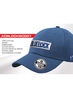 Cotton Division Blue Lock Logo Baseball Cap