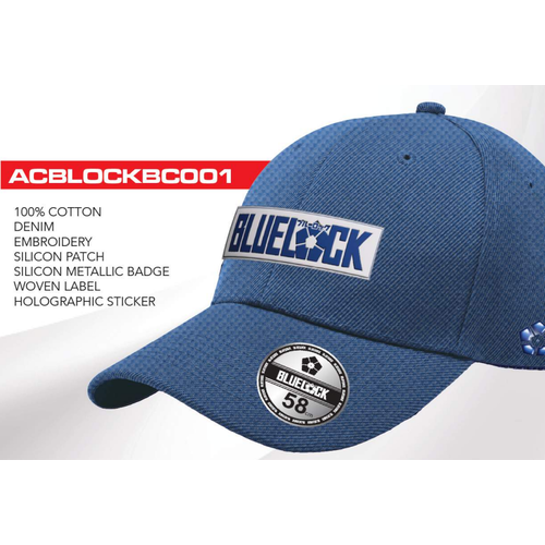 Cotton Division Blue Lock Logo Baseball Cap