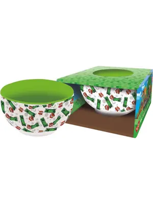 Stor Minecraft Survival Mode Ceramic Bowl in Gift Box