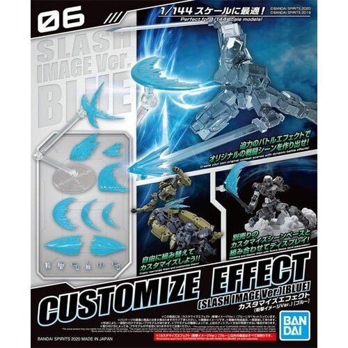 Bandai Gundam Custom Effect (slash Image) Blue Model Kit Bandai Gundam Custom Effect (slash Image) Blue Model Kit