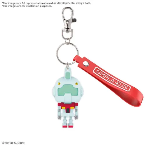 Bandai Gundam GMpla-Kun 3D Rubber Keychain