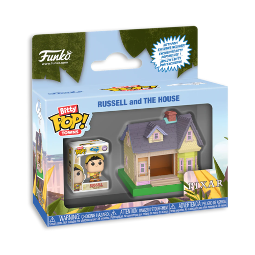 Funko Funko POP! Bitty POP Town Pixar UP Russel W/ UP House