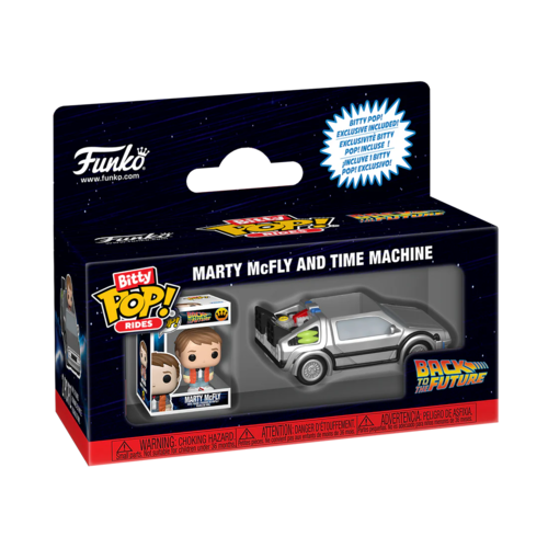 Funko Funko POP! Bitty POP Ride Back To The Future Marty W/ Time Machine
