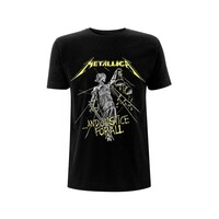 Metallica T-Shirt and Justice For All Tracks Black Size S