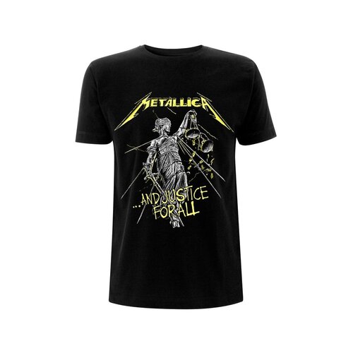 Heroes Inc Metallica T-Shirt and Justice For All Tracks Black Size S Heroes Inc Metallica T-Shirt and Justice For All Tracks Black Size S