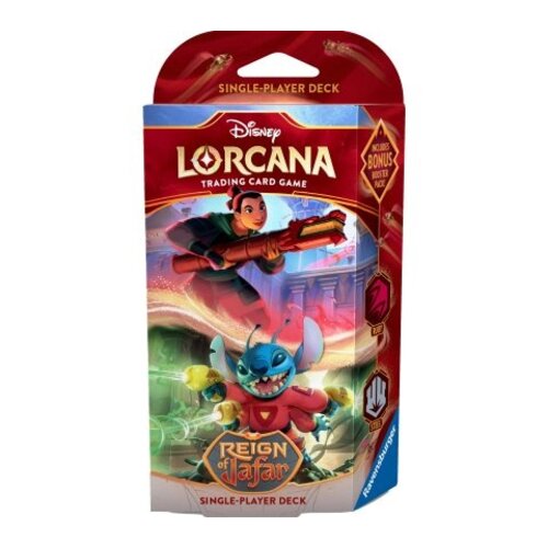 Ravensburger Disney Lorcana TCG Reign of Jafar Single Player Deck Stitch & Mulan Ravensburger Disney Lorcana TCG Reign of Jafar Single Player Deck Stitch & Mulan