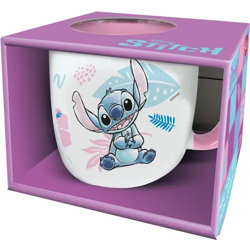 Stor Disney Stitch Watercolor Pink Mug Elite Colored Inner 384ml Stor Disney Stitch Watercolor Pink Mug Elite Colored Inner 384ml