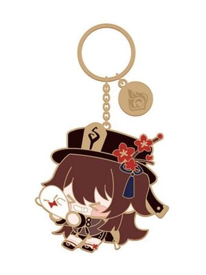 Mihoyo Genshin Impact Character Metal Keychain Hu Tao