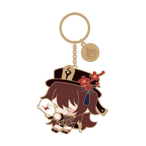 Mihoyo Genshin Impact Character Metal Keychain Hu Tao Mihoyo Genshin Impact Character Metal Keychain Hu Tao