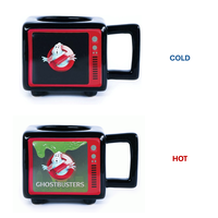 Ghostbusters I Aint Afraid Heat Retro Tv Changing Mug 500Ml