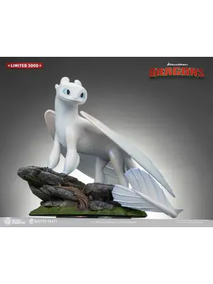 Beast Kingdom How To Train Your Dragon 3 Light Fury Statue Mastercraft 29cm