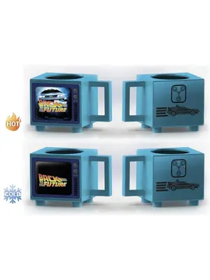 Pyramid Back To The Future Flux Capacitor Tv Heat Change Mug 500ML