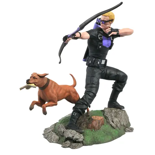 Diamond Select Toys Marvel Hawkeye With Pizza Dog 23cm Pvc Gallery Diorama Diamond Select Toys Marvel Hawkeye With Pizza Dog 23cm Pvc Gallery Diorama
