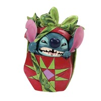 Disney Traditions Stitch in Gift Holiday Mischief Figure