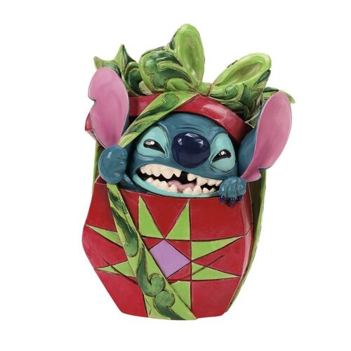Enesco Disney Traditions Stitch in Gift Holiday Mischief Figure Enesco Disney Traditions Stitch in Gift Holiday Mischief Figure