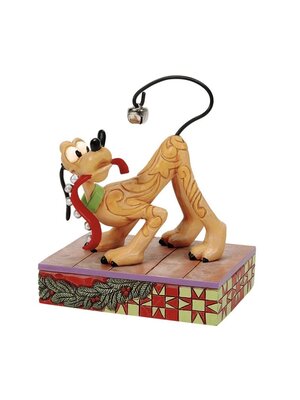 Enesco Disney Traditions Jolly Jingle Tail Plucto With Christmas Bell