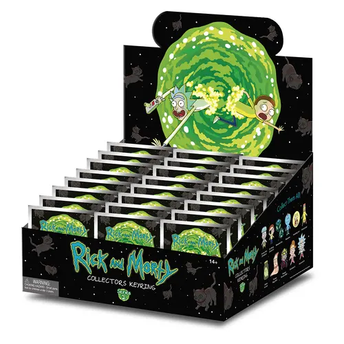 Monogram Rick & Morty Series 2 3D Foam Bag Clip Keychain Mystery Bag Monogram Rick & Morty Series 2 3D Foam Bag Clip Keychain Mystery Bag