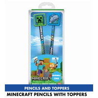 Minecraft Pencil & Topper 2pack