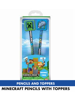 Minecraft Pencil & Topper 2pack