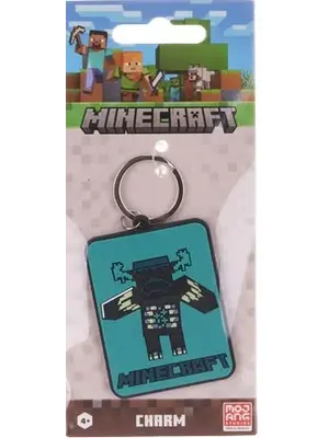Pyramid Minecraft Buffalo Rubber Keychain