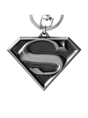 Monogram DC Comics Superman Logo Pewter Keychain