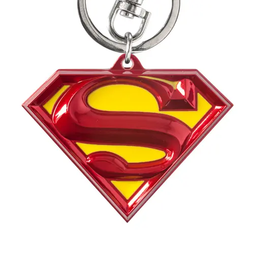 Monogram DC Universe Superman Logo Colored Pewter Keychain