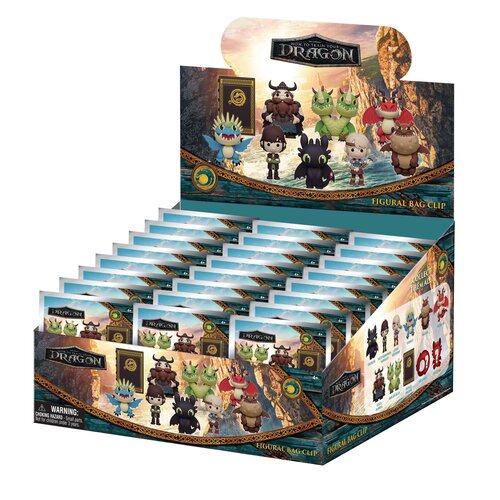 Monogram How To Tame a Dragon 3D Foam Bag Clip Keychain Mystery Bag 2025 Movie