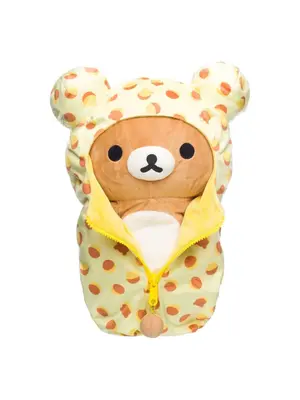 Aqi Rilakkuma Pattem Sleeping Bag Medium Plush 38 cm