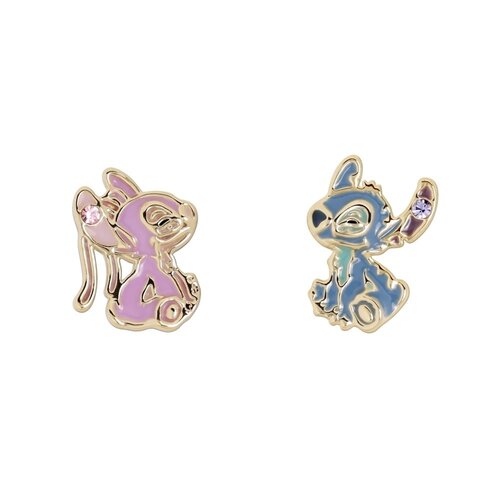 Peershardy Disney Stitch & Angel 1 Pair of Studs Earrings
