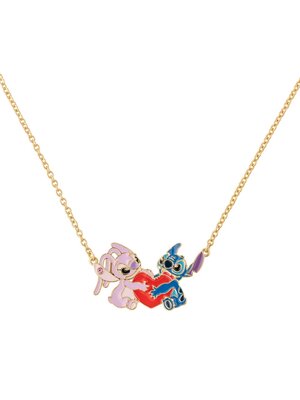 Peershardy Disney Stitch & Angel Love Pendant Necklace 18mm