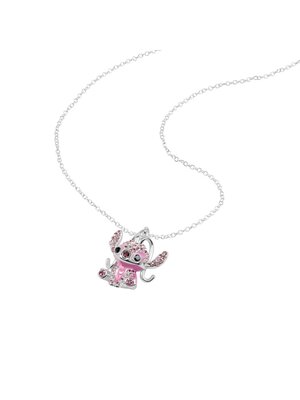Peershardy Disney Stitch Angel Crystal Pendant Necklace 16mm