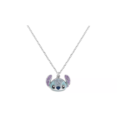 Peershardy Disney Stitch Head Crystal Pendant Necklace 16mm