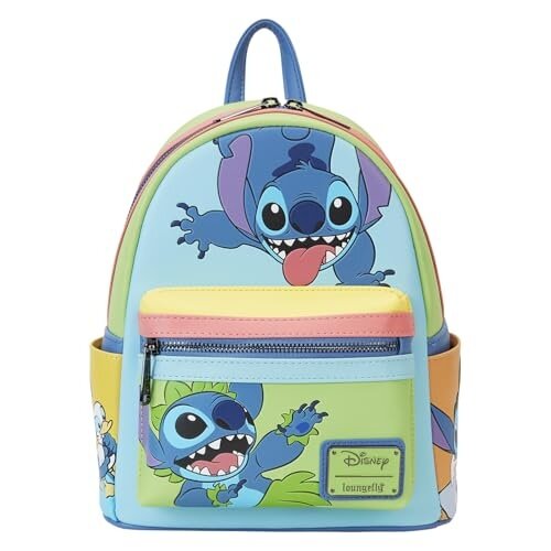 Loungefly Disney Jaase Stitch Colorblock Exclusive Mini backpack Loungefly