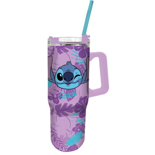 Stor Disney Stitch Purple Flower XXL Rambler Mug 1,16L