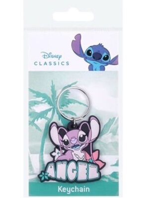 Disney Stitch Angel Rubber Keychain