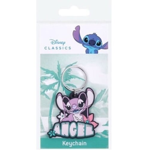 Pyramid Disney Stitch Angel Rubber Keychain