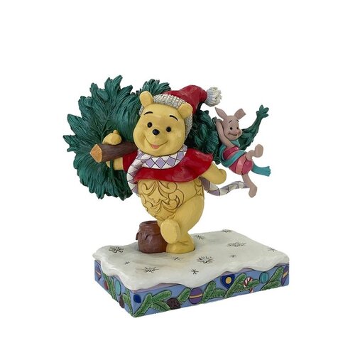 Disney Traditions Disney Traditions A Tree for Two Winnie the Pooh & Piglet with Christmas Tree