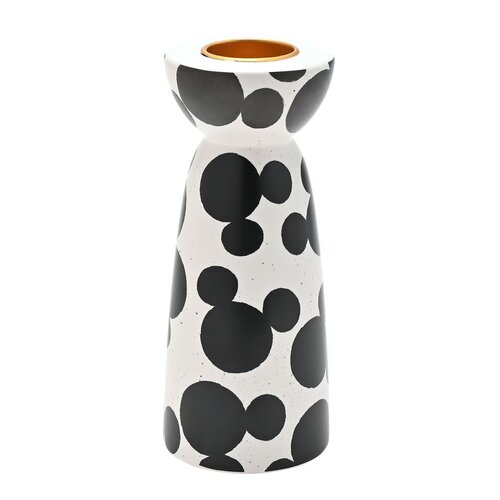 Widdop Disney Mickey Mouse Shapes Black/White 3D Tealight Holder