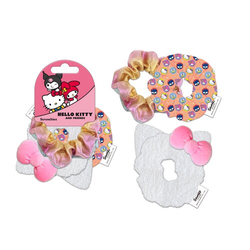 Peershardy Hello Kitty Hair Crunchies 3 Pieces