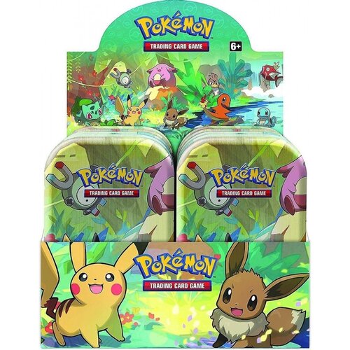 The Pokemon Company Pokemon TCG Kanto Mini Friends Mini Tin Display 2019 in Acryl Case