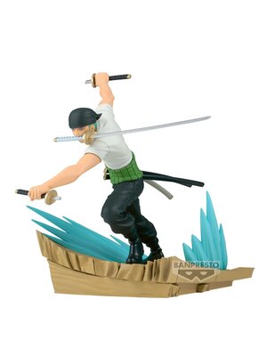 Banpresto One Piece Roronoa Zoro figure 11cm Zenkozekkei 1/2