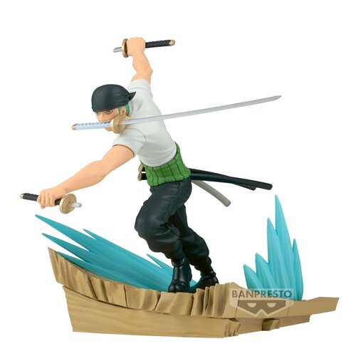 Banpresto One Piece Roronoa Zoro figure 11cm Zenkozekkei 1/2