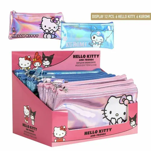 Peershardy Hello Kitty & Kuromi Iridescent Pencilcase