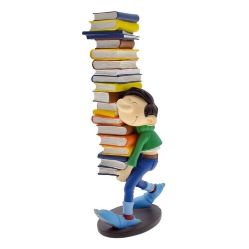 Plastoy Gaston Figure With Books Resin
