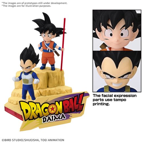 Bandai Dragon Ball Daima Son Goku Mini & Vegeta Mini Model Kit