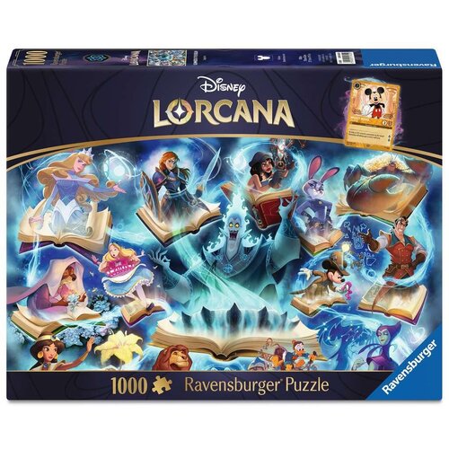 Ravensburger Disney Lorcana Sapphire Puzzle 1000p + 1 promo card
