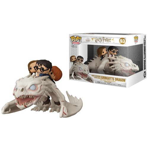 Funko Funko POP! Harry Potter Pop Rides Super DLX 93 Harry Ron Hermi w/Dragon