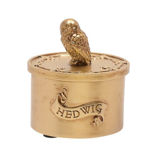 Widdop Harry Potter Hedwig Gold Trinket Box