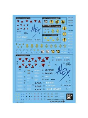 Bandai Gundam Decal 053 HGUC 0800 Series Federation Model Kit