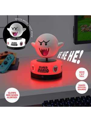 Paladone Super Mario Boo Icon Light 11cm With Sound Paladone